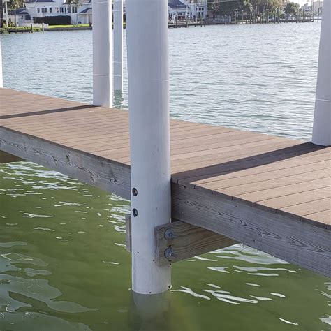 A pile cap is an essential part of a marina's equipment. . Floating dock piling guides